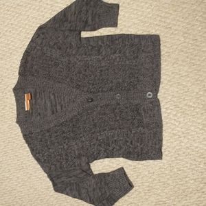 NorthCrest Girls Large Button-Up Sweater